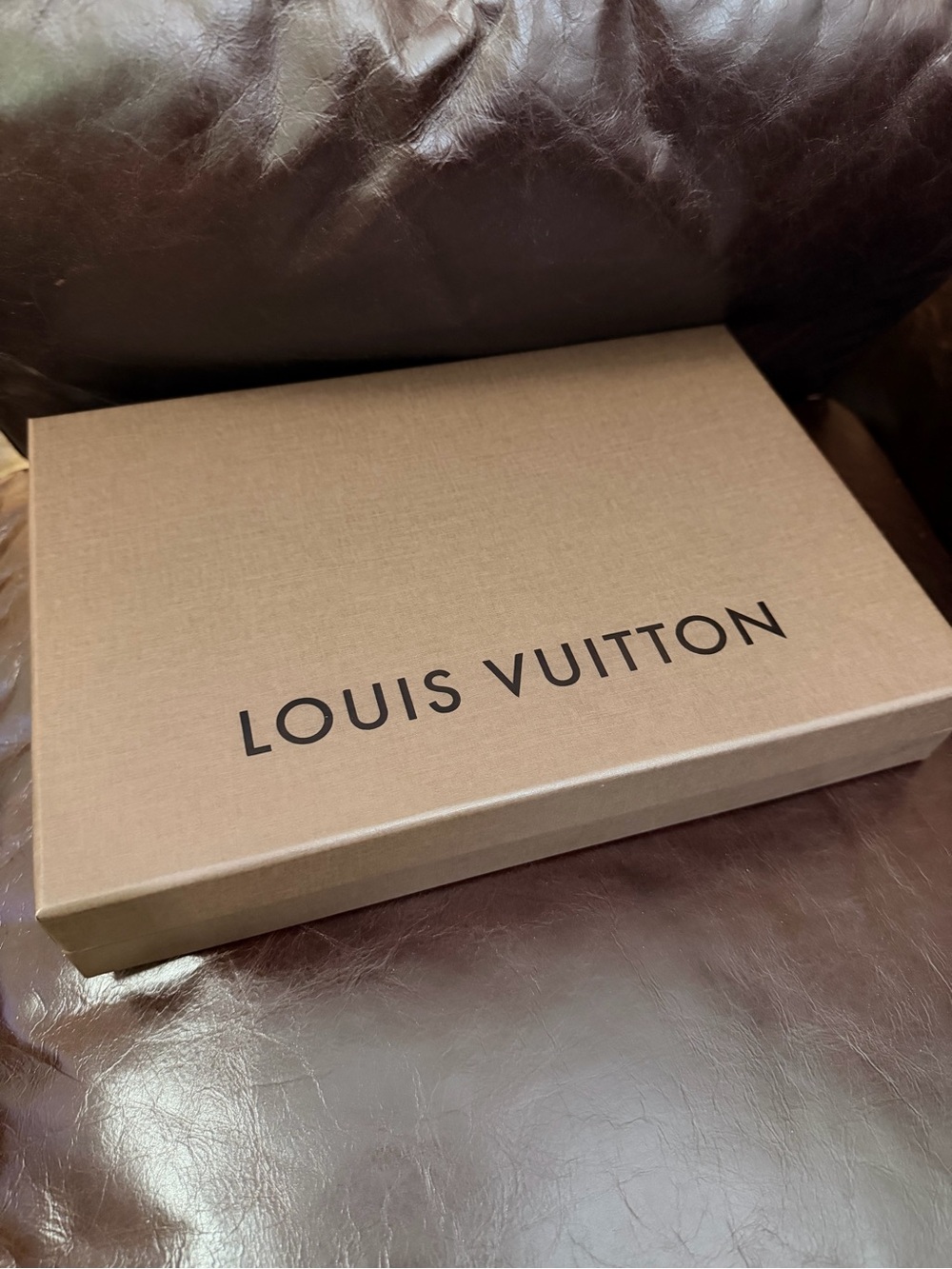 Louis Vuitton Brown and Black Logo Gift Box
